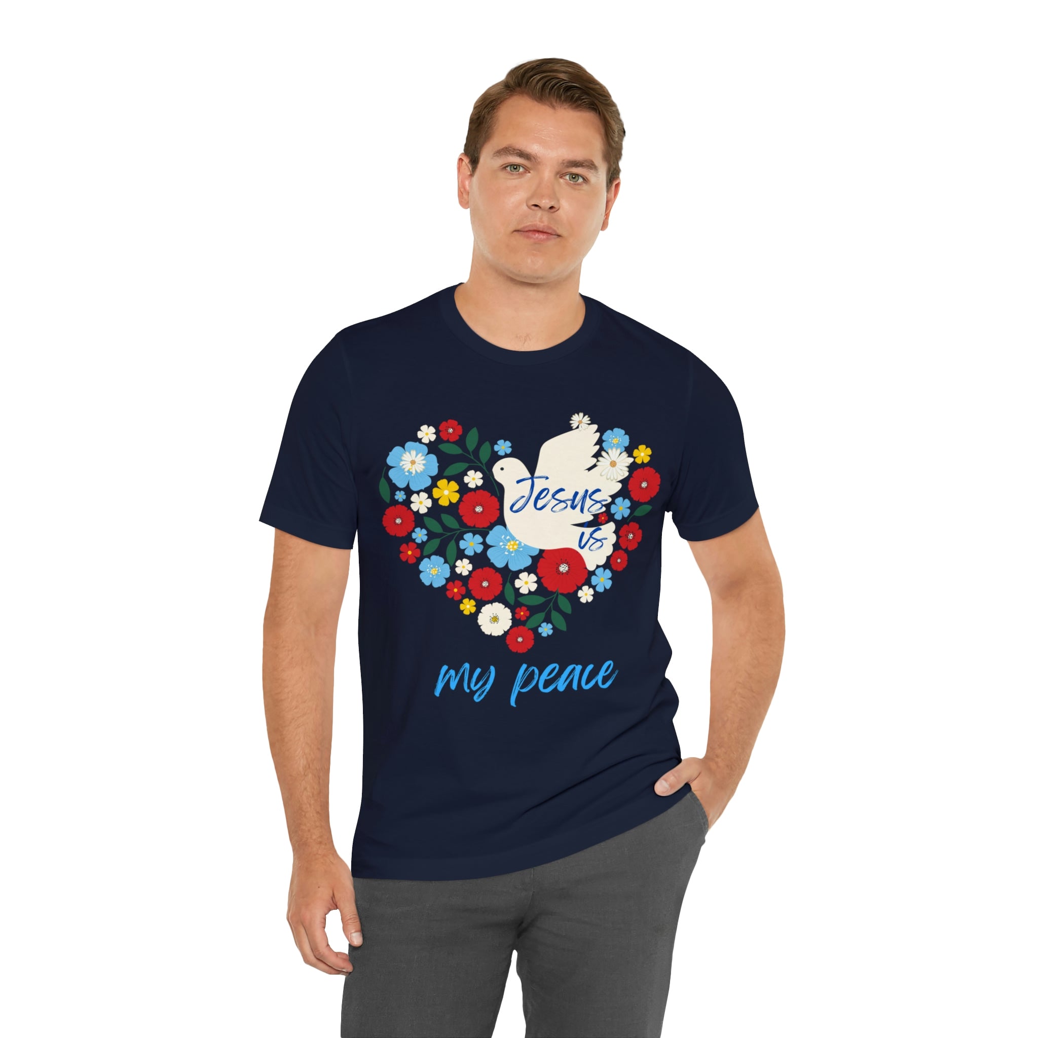 Jesus is my peace Unisex Jersey Short Sleeve Tee