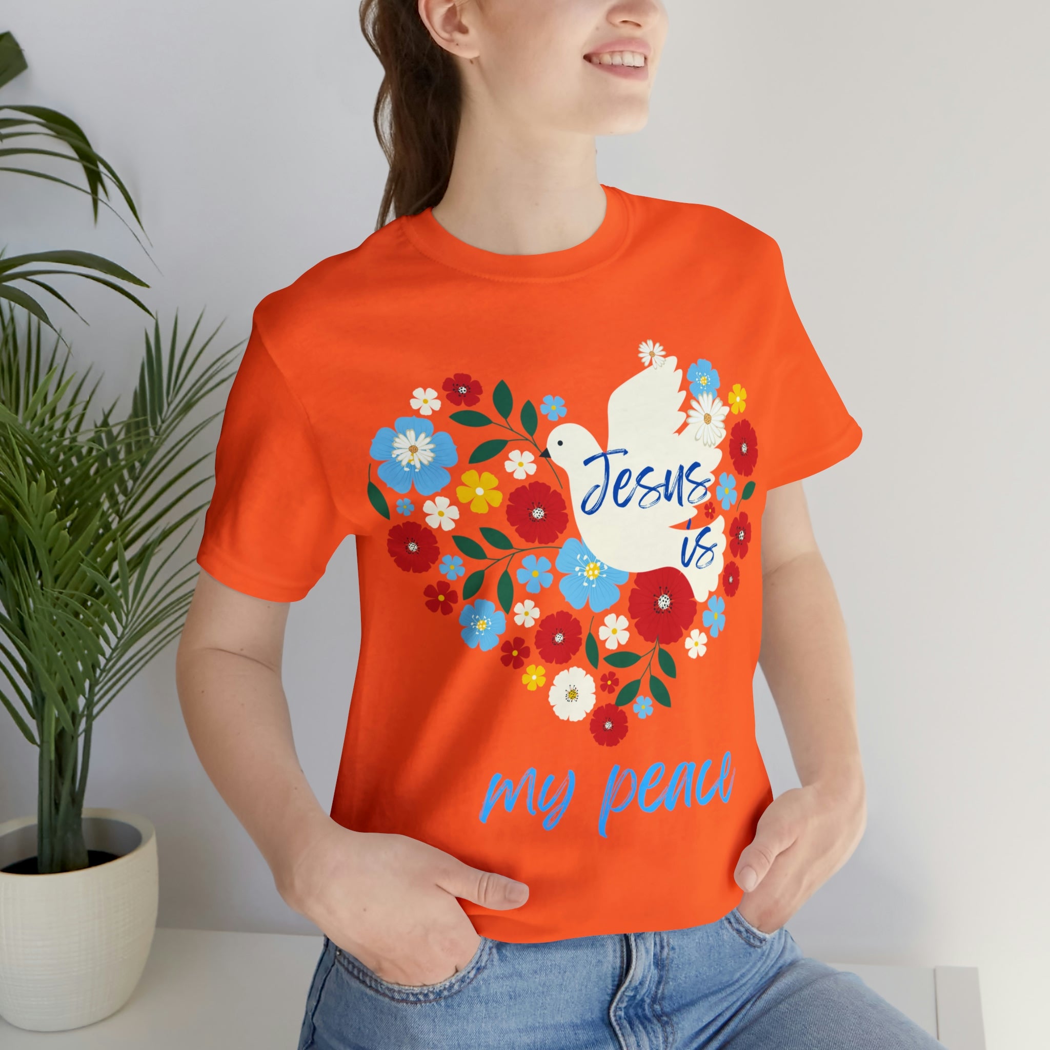 Jesus is my peace Unisex Jersey Short Sleeve Tee