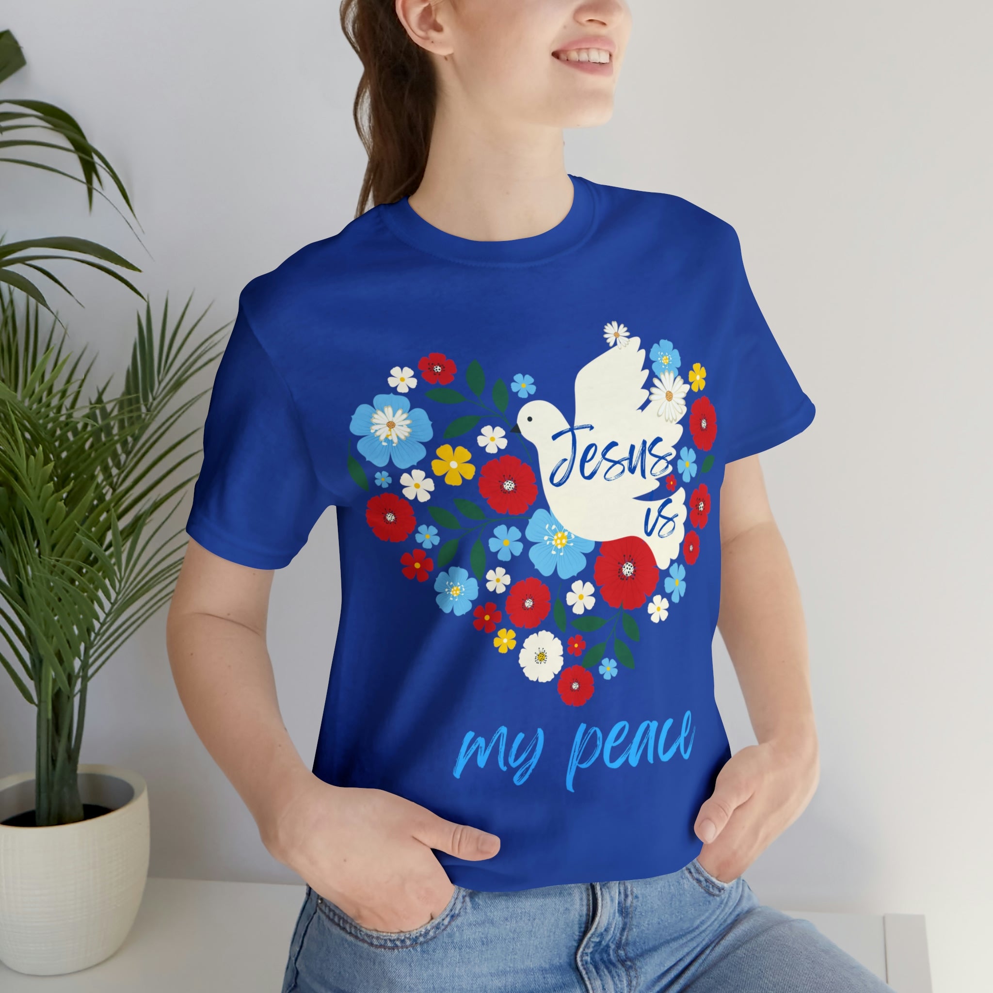 Jesus is my peace Unisex Jersey Short Sleeve Tee