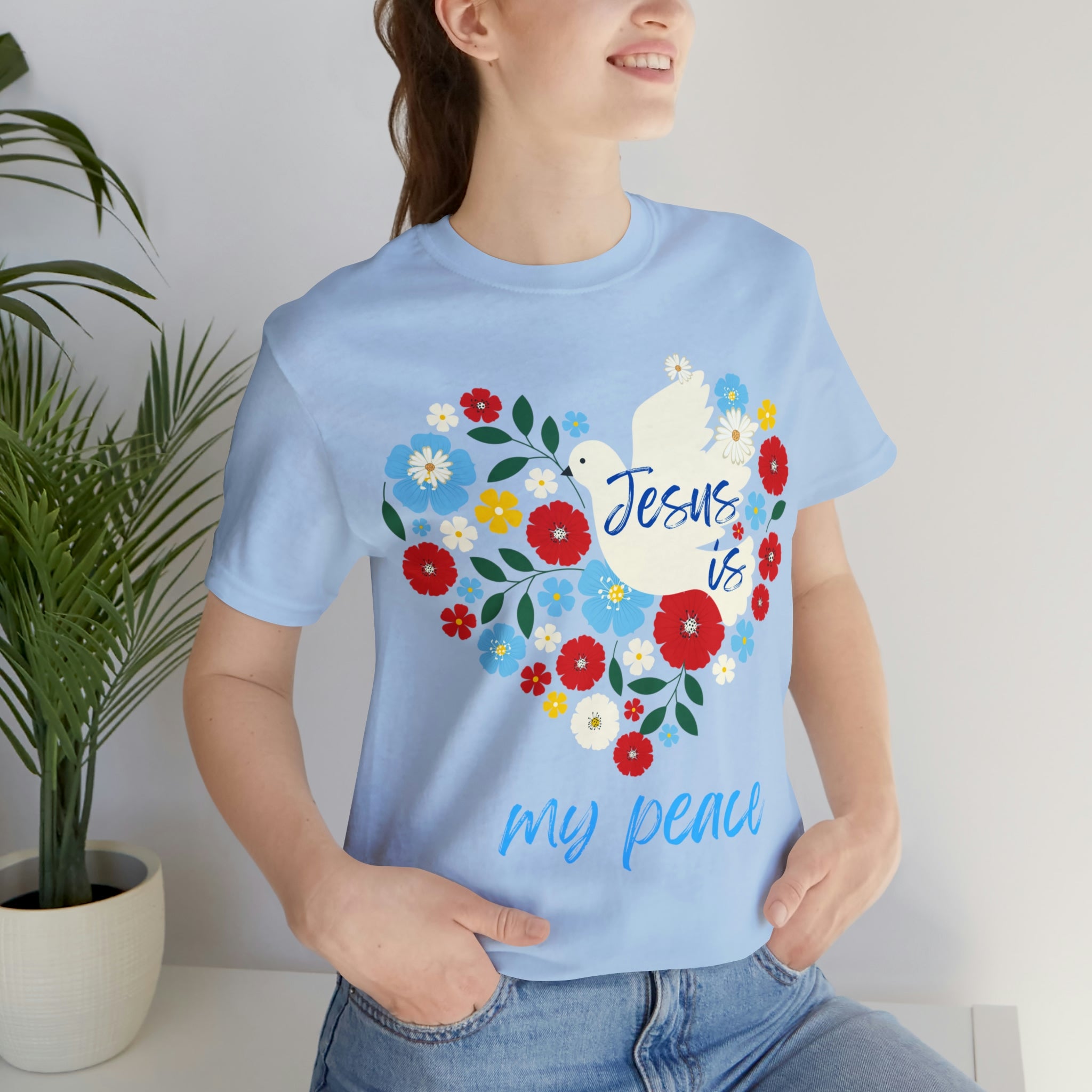Jesus is my peace Unisex Jersey Short Sleeve Tee