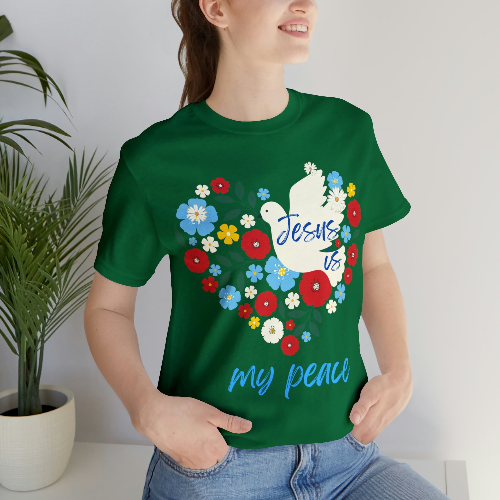 Jesus is my peace Unisex Jersey Short Sleeve Tee
