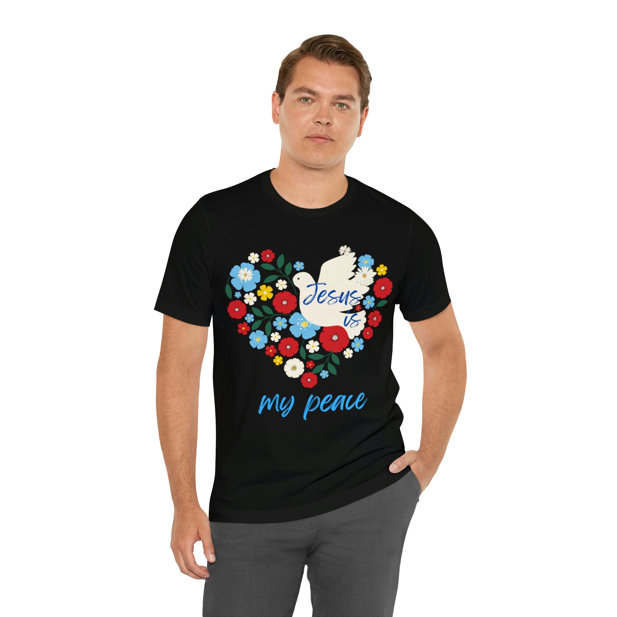 Jesus is my peace Unisex Jersey Short Sleeve Tee