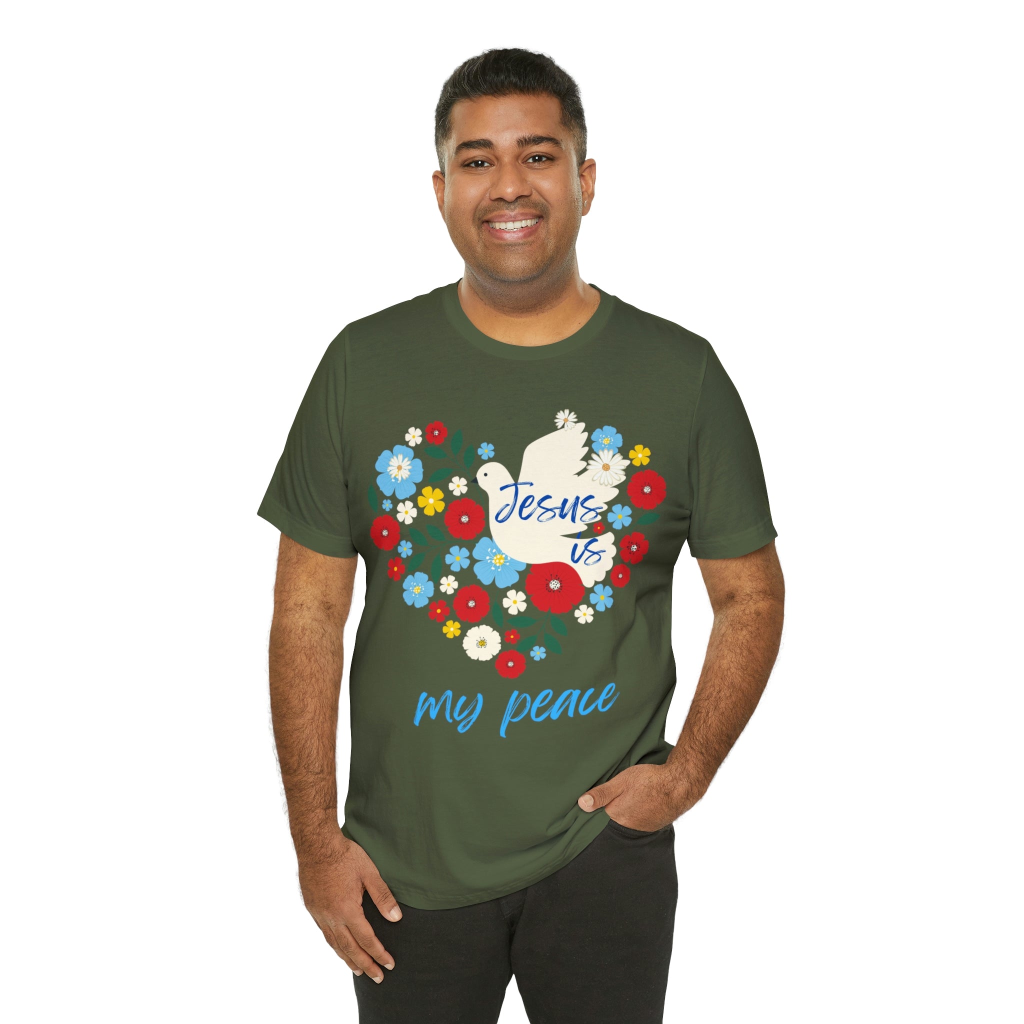 Jesus is my peace Unisex Jersey Short Sleeve Tee