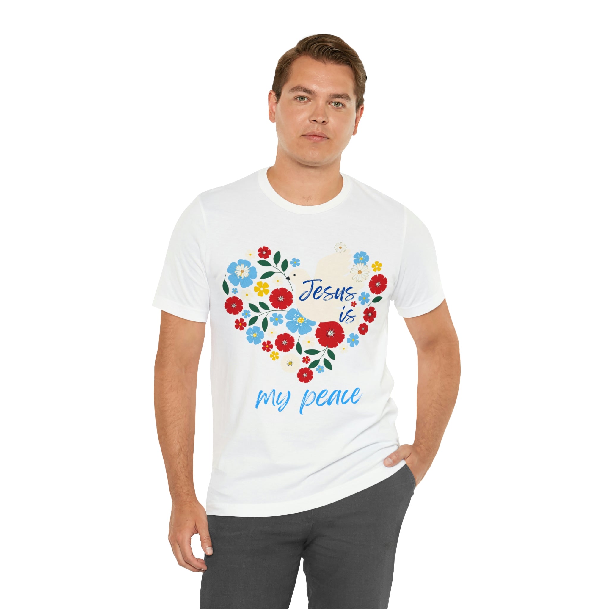 Jesus is my peace Unisex Jersey Short Sleeve Tee