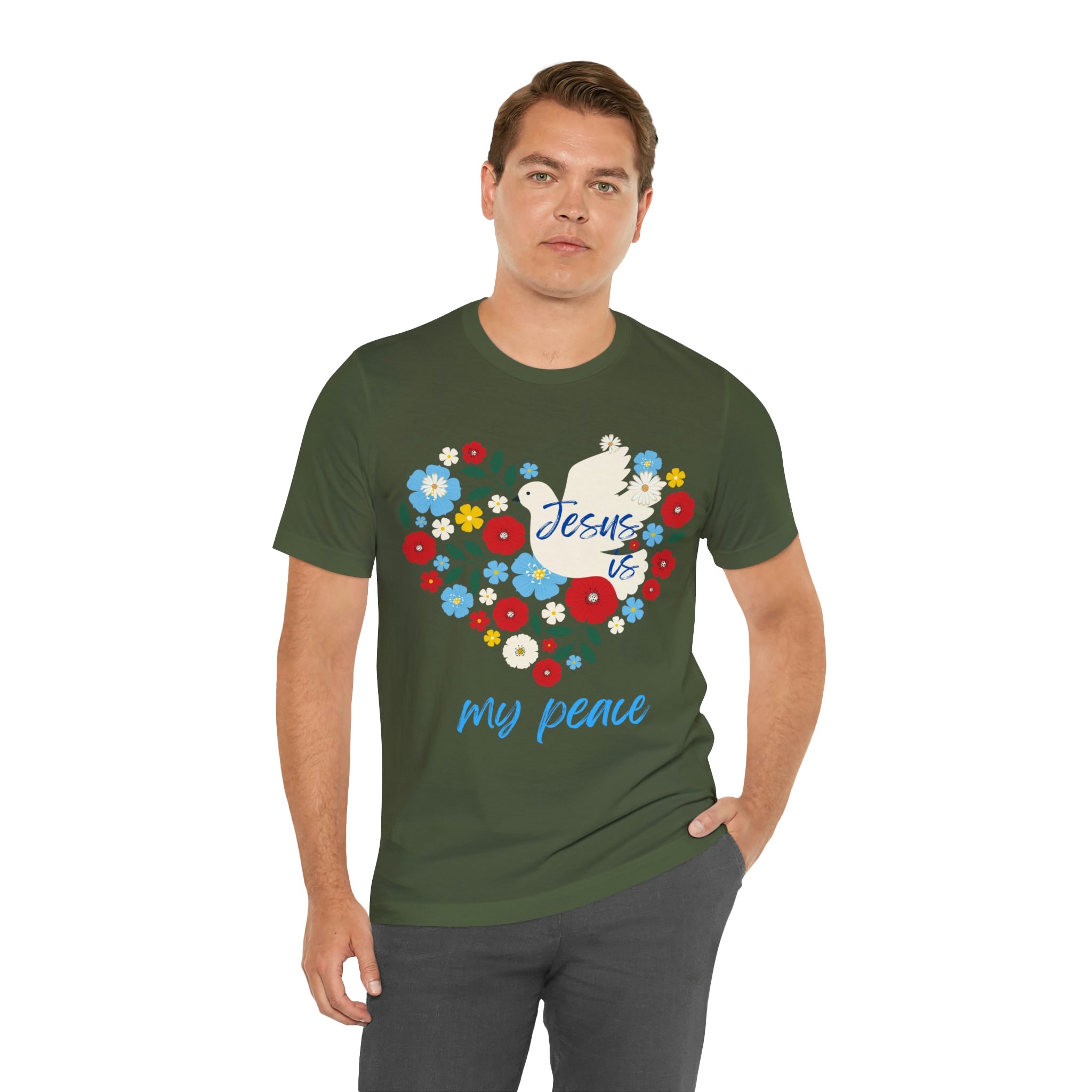 Jesus is my peace Unisex Jersey Short Sleeve Tee