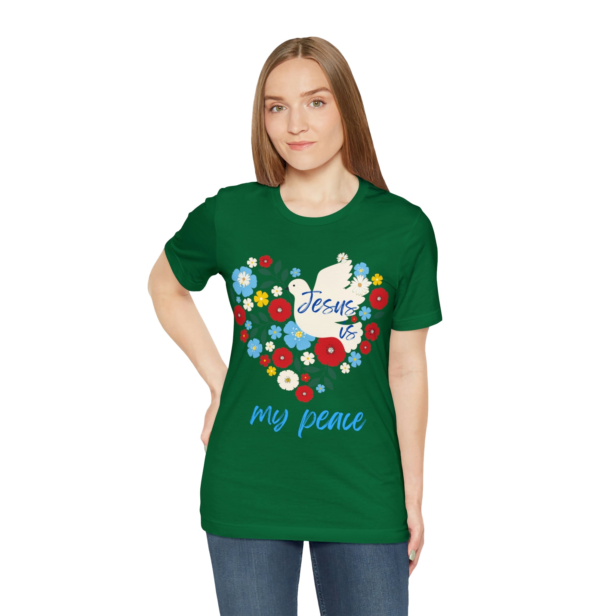 Jesus is my peace Unisex Jersey Short Sleeve Tee
