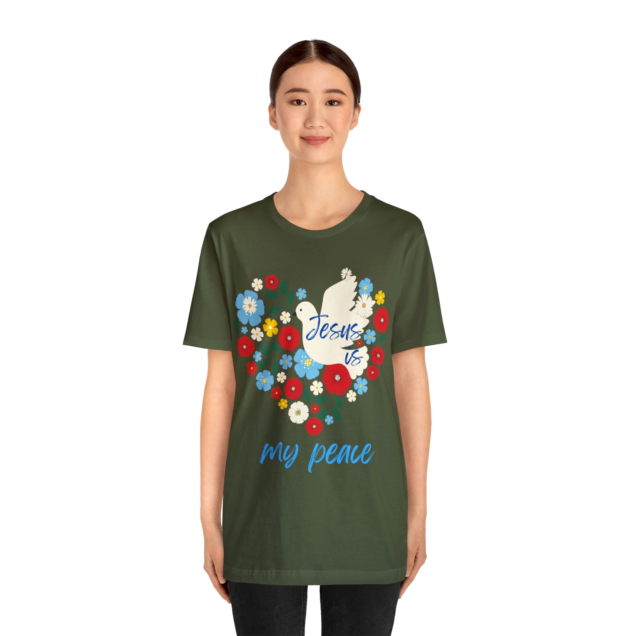Jesus is my peace Unisex Jersey Short Sleeve Tee