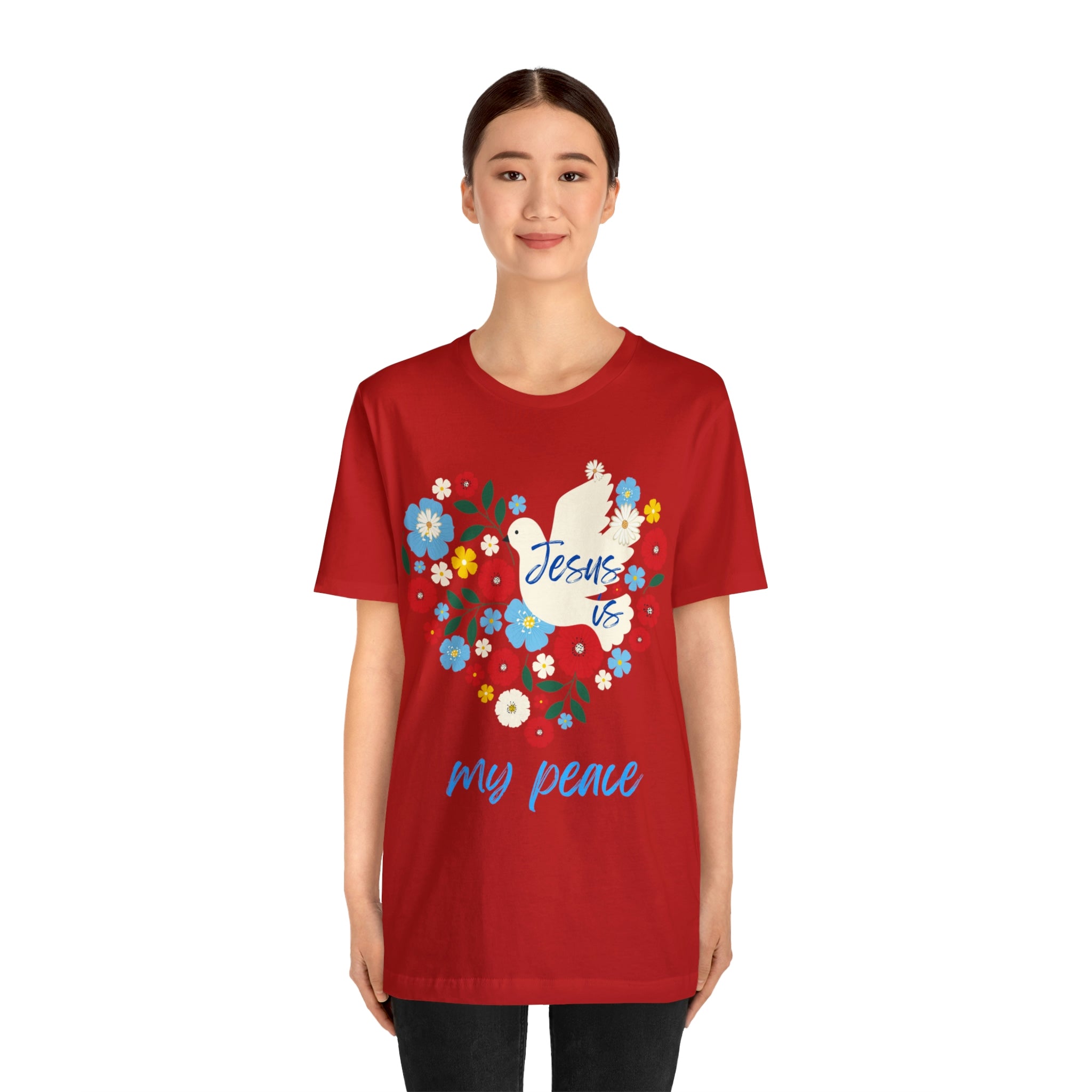Jesus is my peace Unisex Jersey Short Sleeve Tee