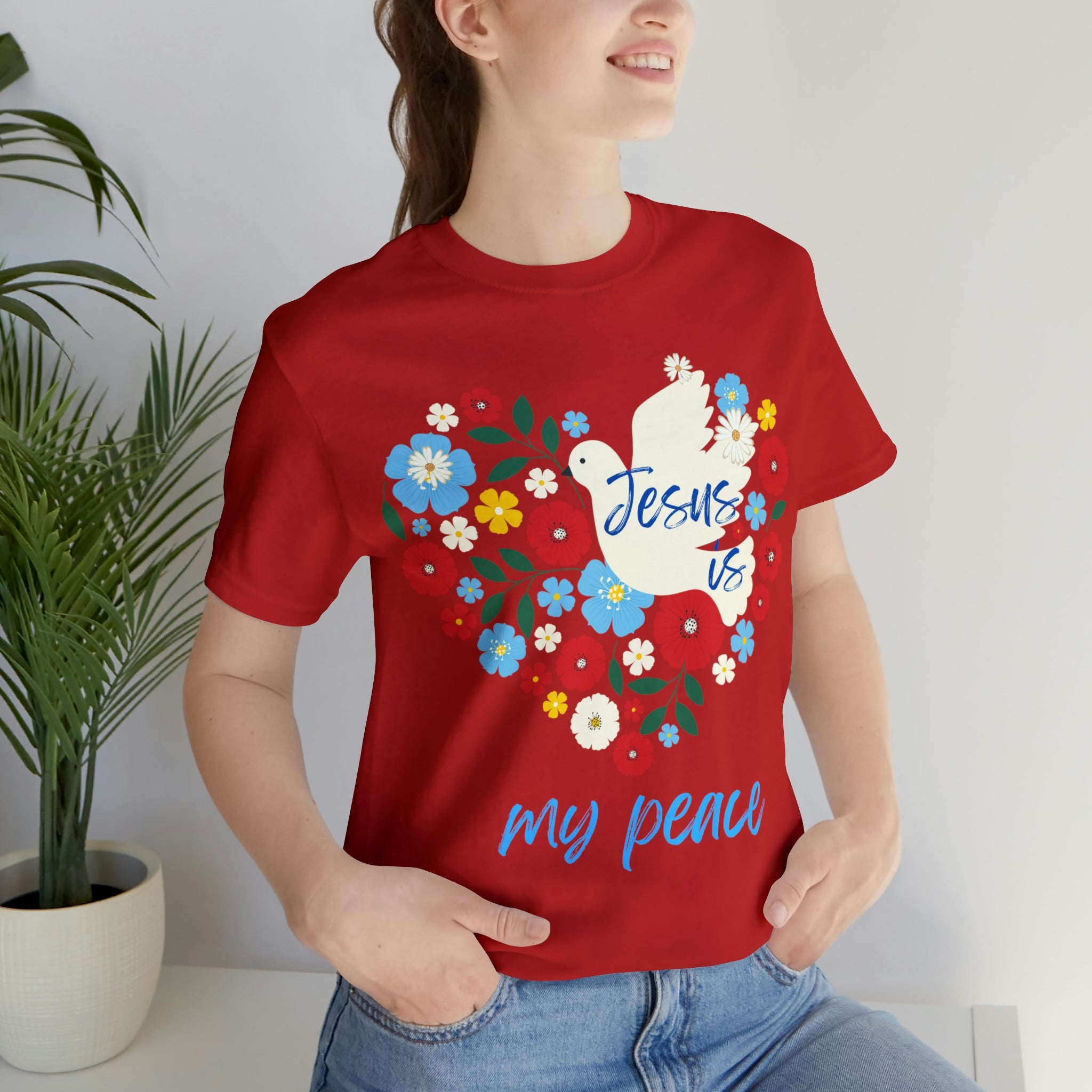Jesus is my peace Unisex Jersey Short Sleeve Tee