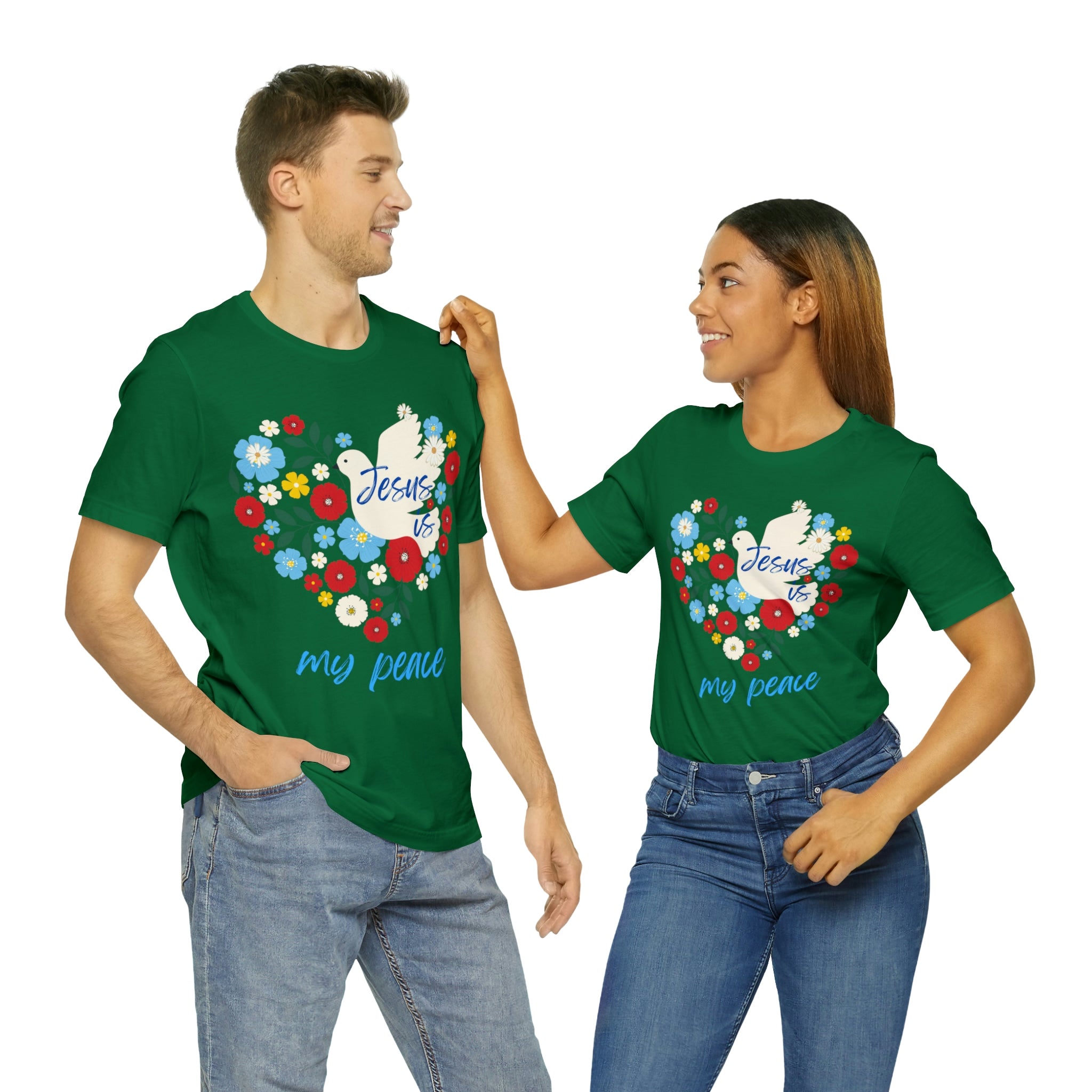 Jesus is my peace Unisex Jersey Short Sleeve Tee