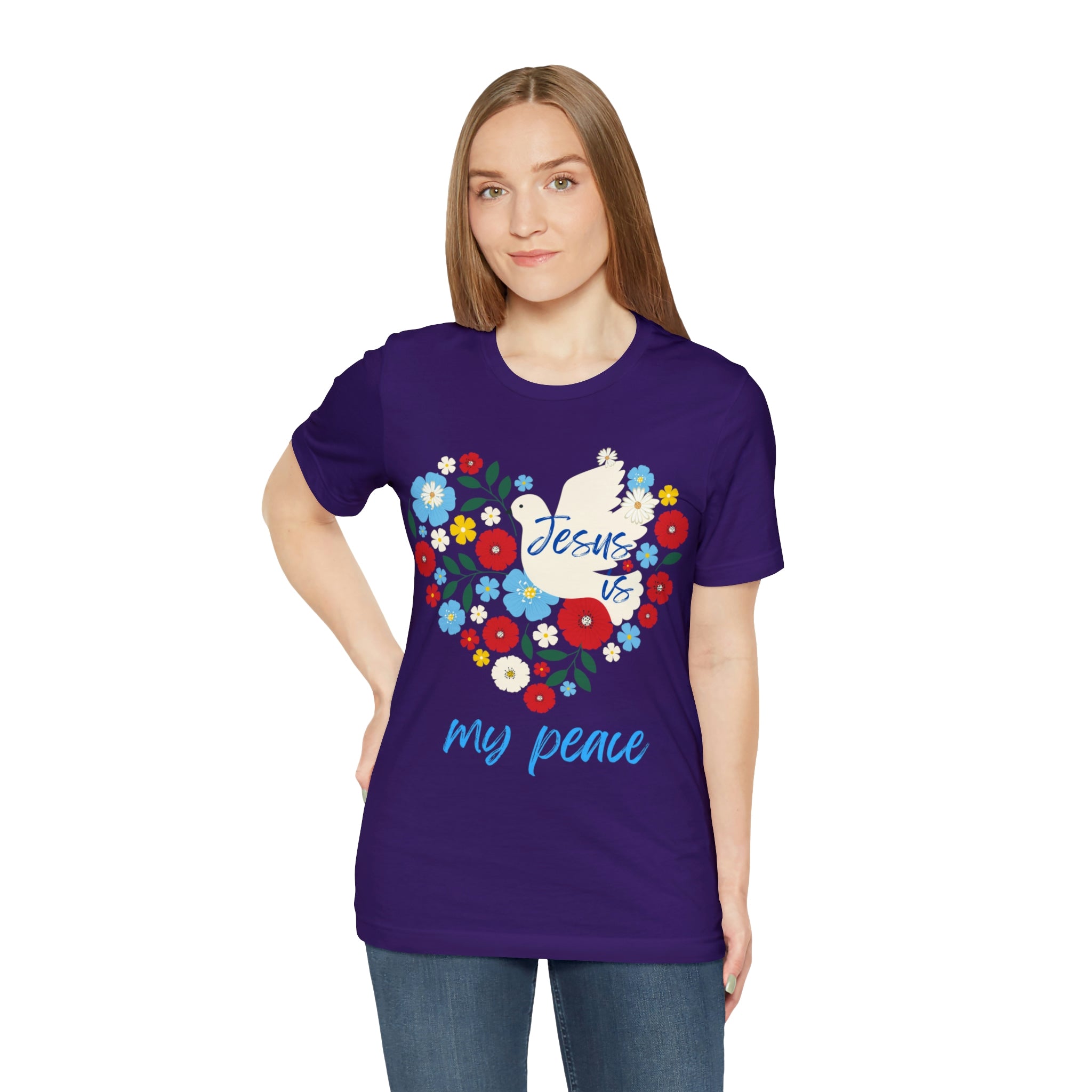 Jesus is my peace Unisex Jersey Short Sleeve Tee
