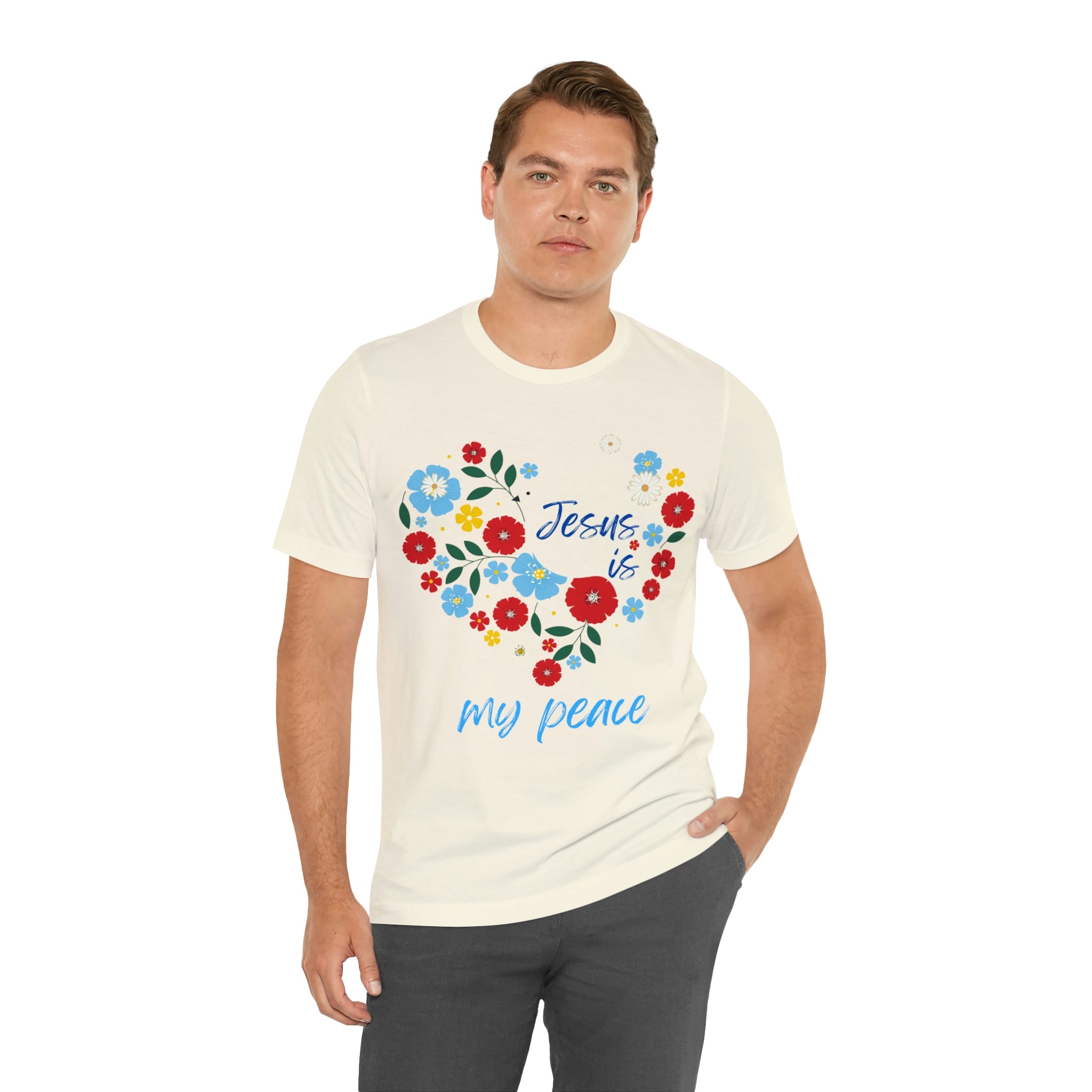 Jesus is my peace Unisex Jersey Short Sleeve Tee