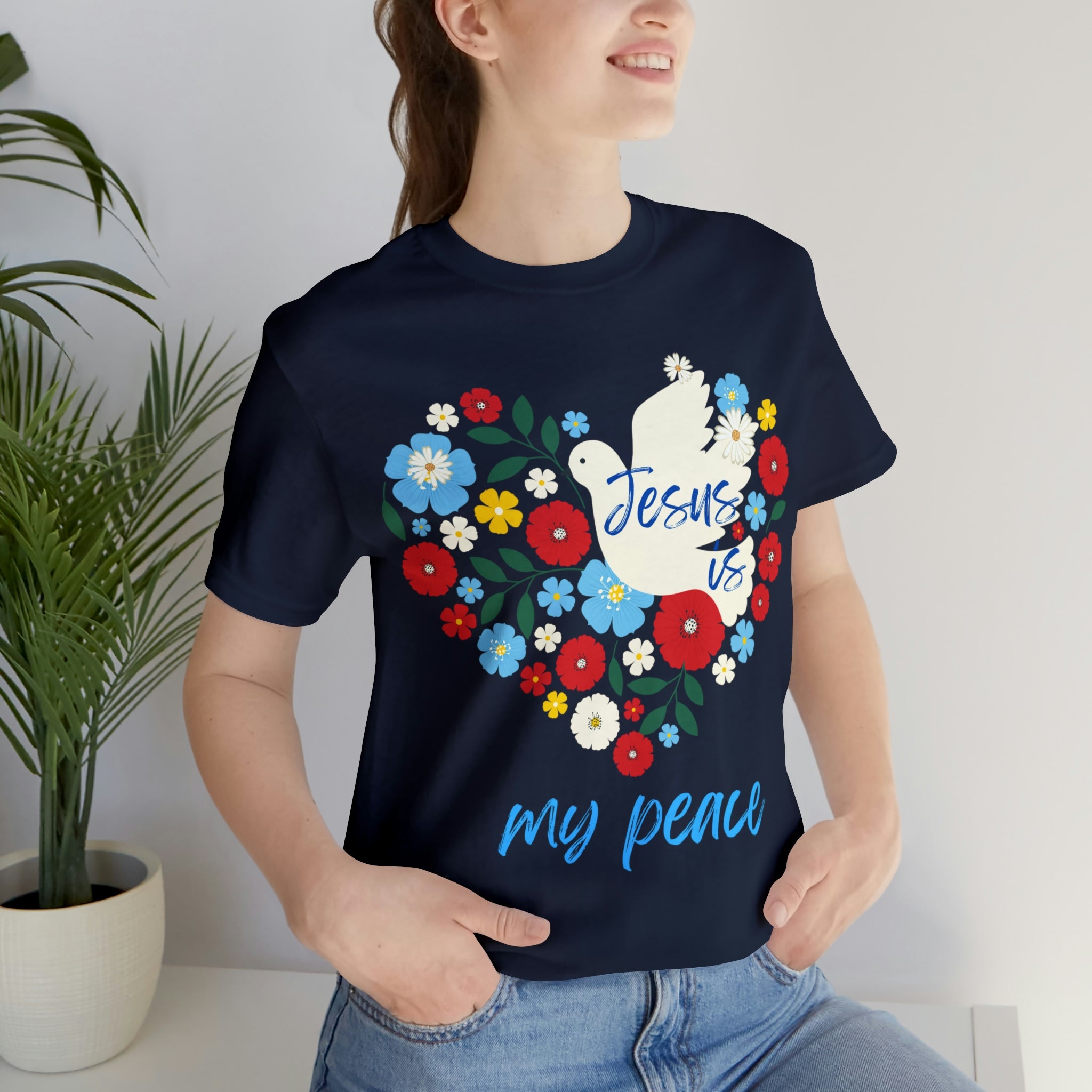 Jesus is my peace Unisex Jersey Short Sleeve Tee