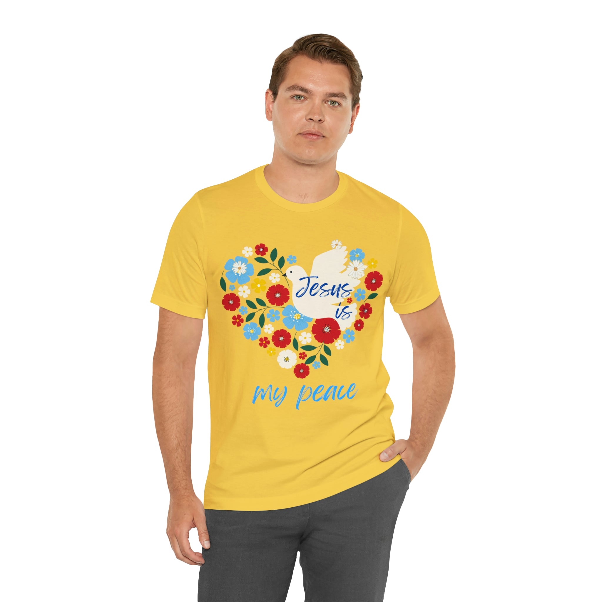 Jesus is my peace Unisex Jersey Short Sleeve Tee