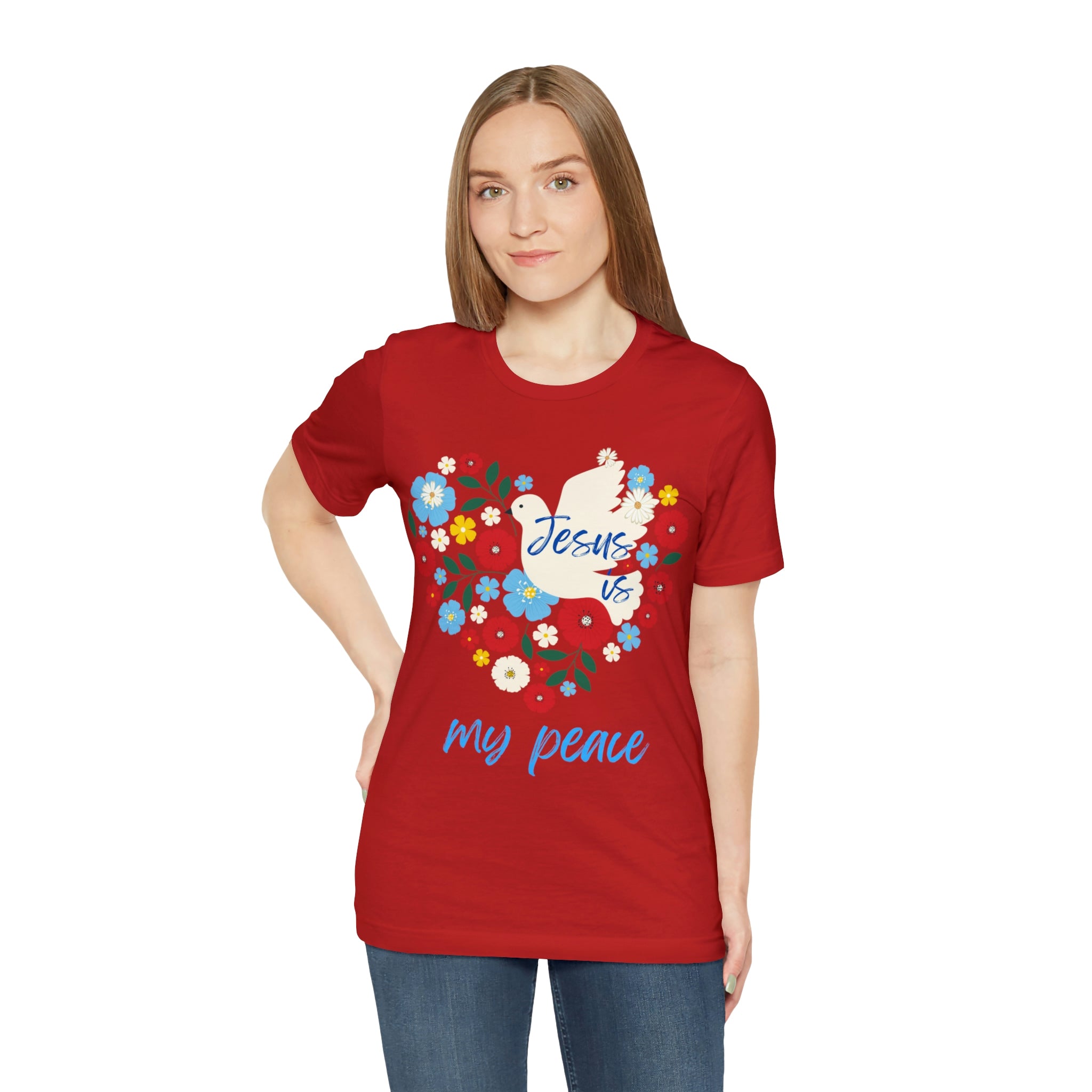 Jesus is my peace Unisex Jersey Short Sleeve Tee